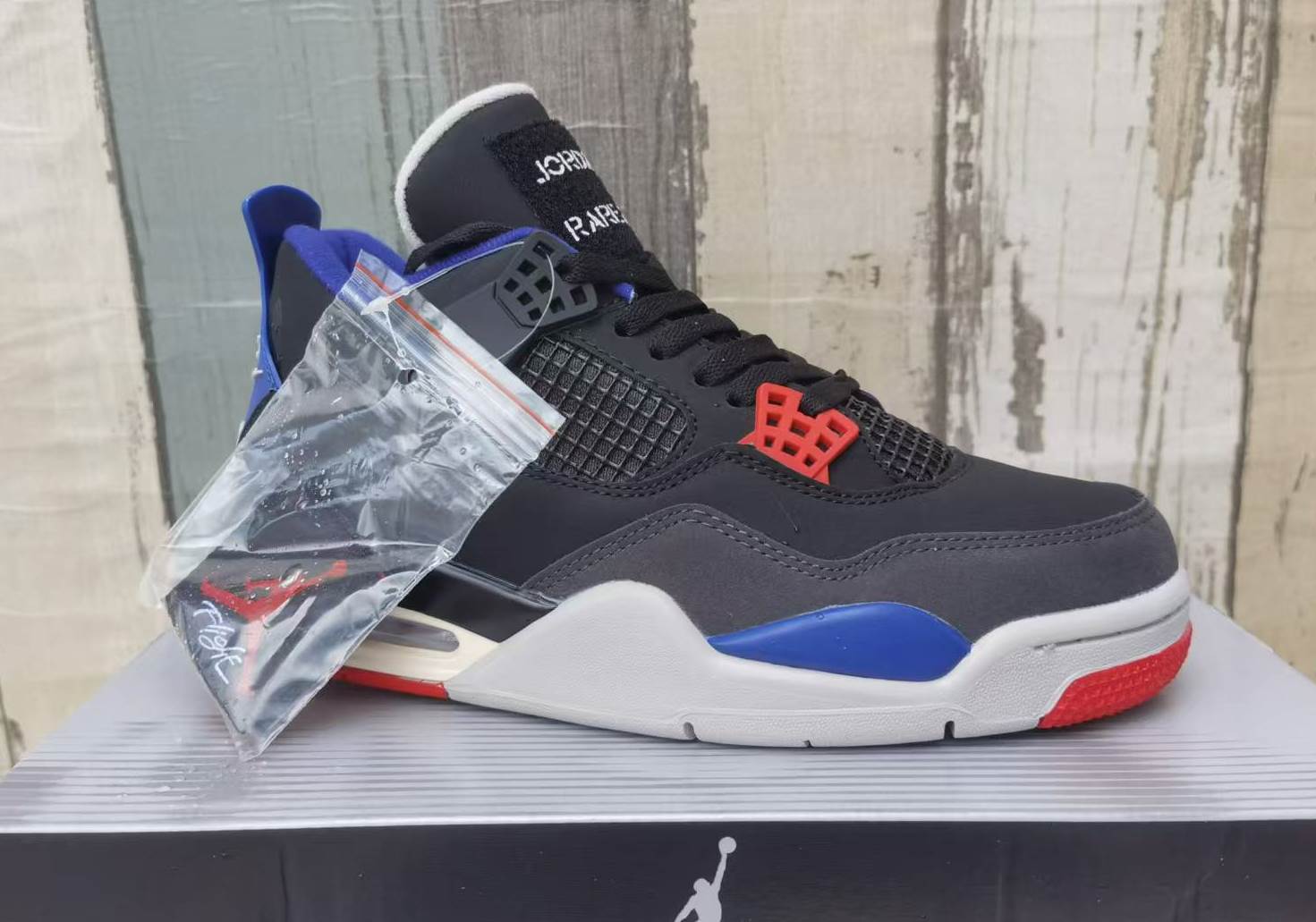 Air Jordan 4 Black/Blue/Red