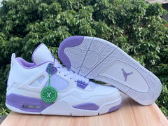 Air Jordan 4 White/Purple "Oreo" | Unisex