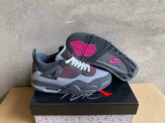 Air Jordan 4 Grey/Black/Pink | Unisex