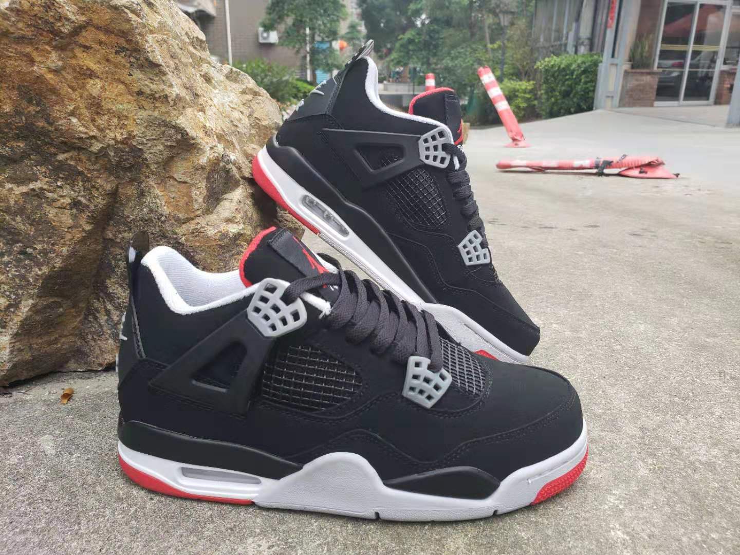 Air Jordan 4 Black/Grey/Red | Unisex