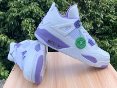 Air Jordan 4 White/Purple "Oreo" | Unisex