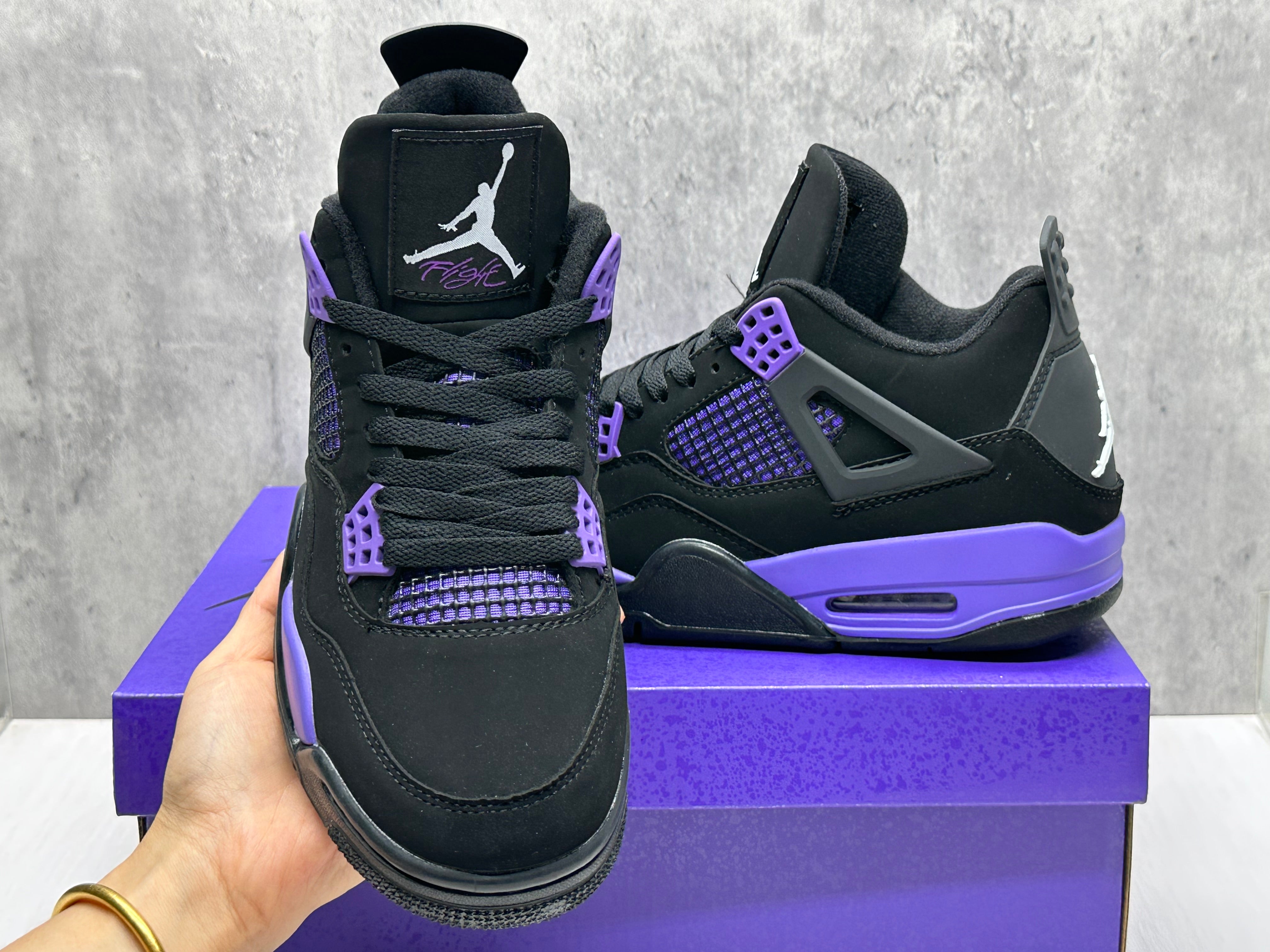 Air Jordan 4 “Purple Thunder” – Purple/Black